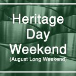 heritage day long weekend 2018